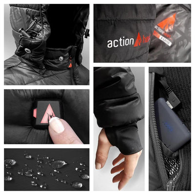 Open Box ActionHeat 5V Youth Battery Heated Puffer Jacket - Full Set