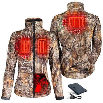 Open Box ActionHeat 5V Women's Battery Heated Hunting Jacket - Back