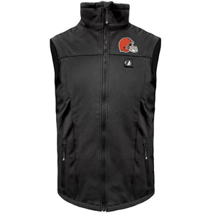 ActionHeat Cleveland Browns 5V Men's Softshell Battery Heated Vest - Heated