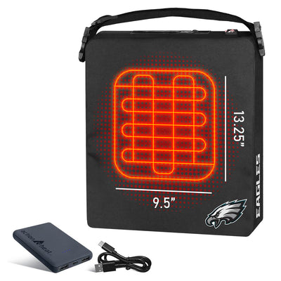 ActionHeat Philadelphia Eagles 5V Battery Heated Seat Cushion - Back