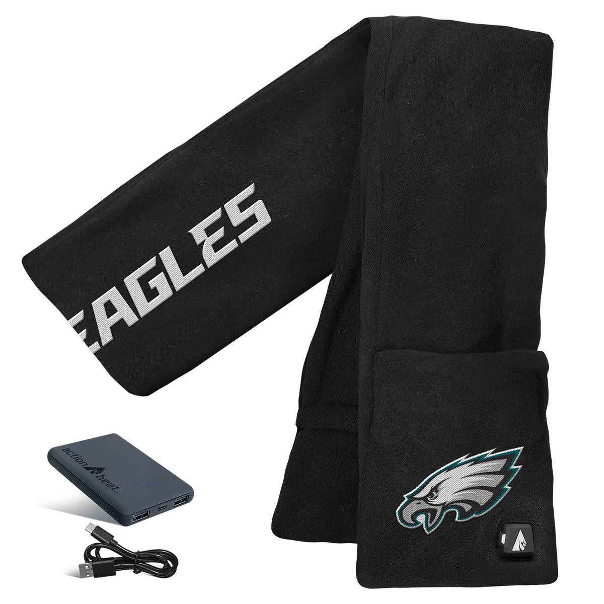 ActionHeat Philadelphia Eagles 5V Battery Heated Scarf - Back