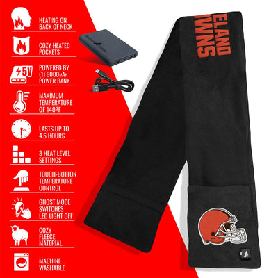 ActionHeat Cleveland Browns 5V Battery Heated Scarf - Full Set