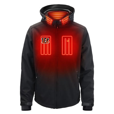 ActionHeat Cincinnati Bengals 5V Men's Softshell Battery Heated Jacket - Front