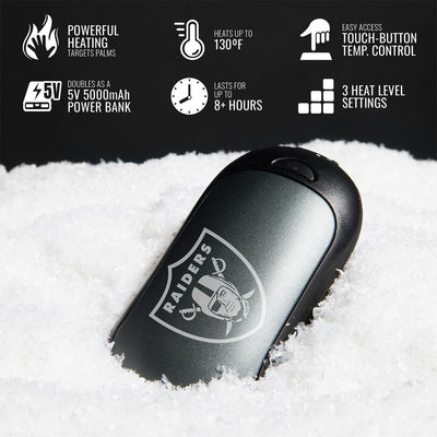 ActionHeat Las Vegas Raiders Rechargeable Hand Warmer - Full Set