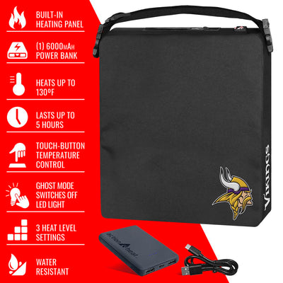 ActionHeat Minnesota Vikings 5V Battery Heated Seat Cushion - Right