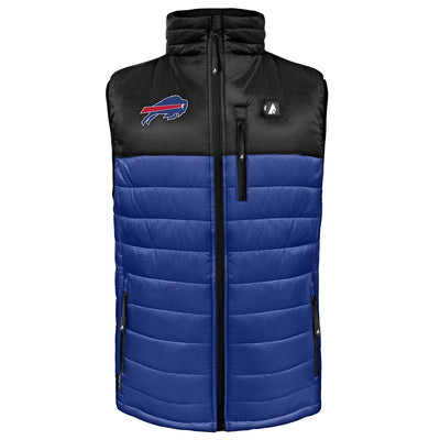 ActionHeat Buffalo Bills 5V Men's Colorblock Puffer Battery Heated Vest - Heated