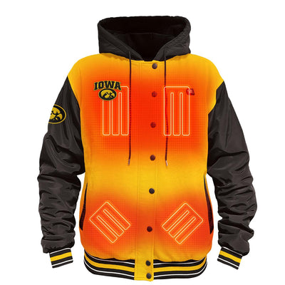 ActionHeat Iowa Hawkeyes 5V Men's Varsity Battery Heated Jacket - Front