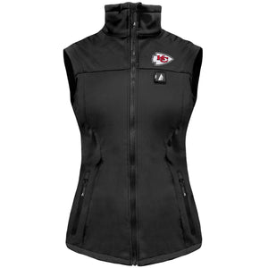 ActionHeat Kansas City Chiefs 5V Women's Softshell Battery Heated Vest - Heated