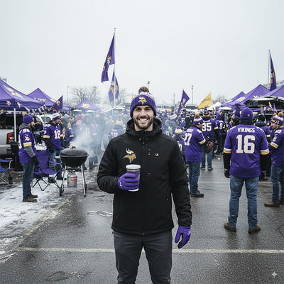 ActionHeat Minnesota Vikings 5V Men's Softshell Battery Heated Jacket - Info