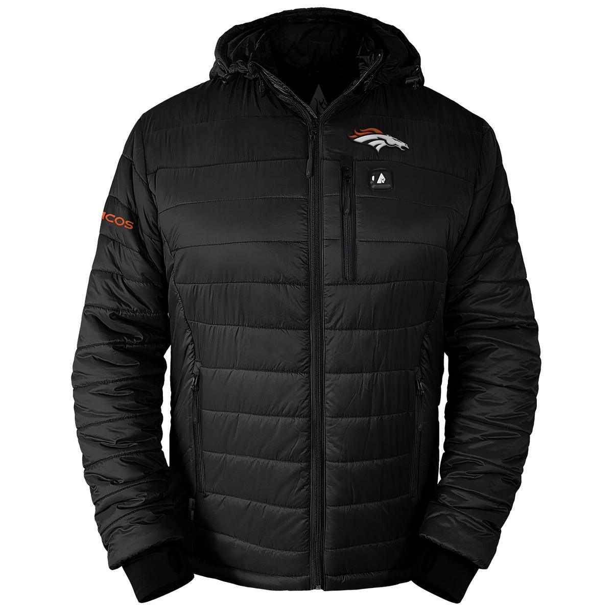 ActionHeat Denver Broncos 5V Men's Puffer Battery Heated Jacket - Heated