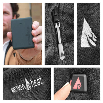 Open Box ActionHeat 5V Men's Performance Fleece Battery Heated Vest - Battery