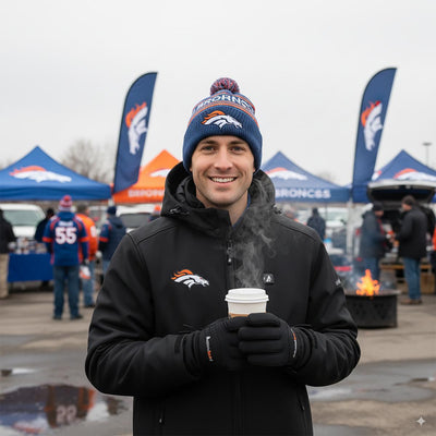 ActionHeat Denver Broncos 5V Men's Softshell Battery Heated Jacket - Info