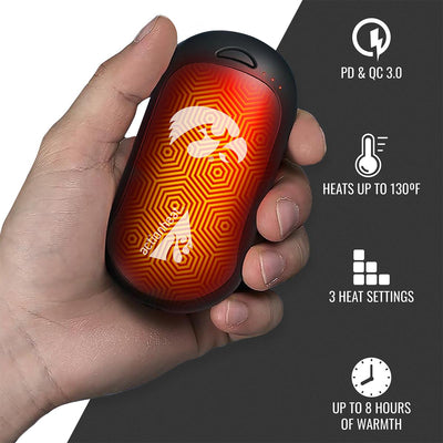 ActionHeat Iowa Hawkeyes Rechargeable Hand Warmer - Back
