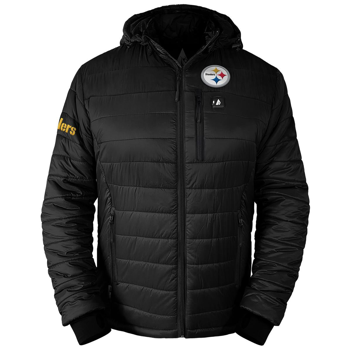 ActionHeat Pittsburgh Steelers 5V Men's Puffer Battery Heated Jacket - Heated