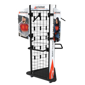 ActionHeat Display - Tri-Sided On Wheels - Front