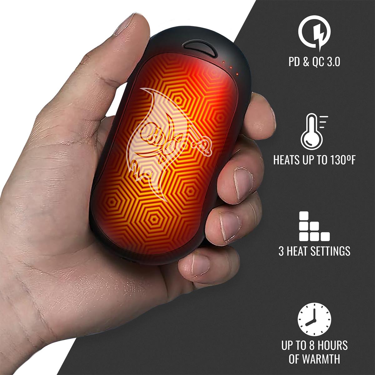 ActionHeat Tampa Bay Buccaneers Rechargeable Hand Warmer - Back