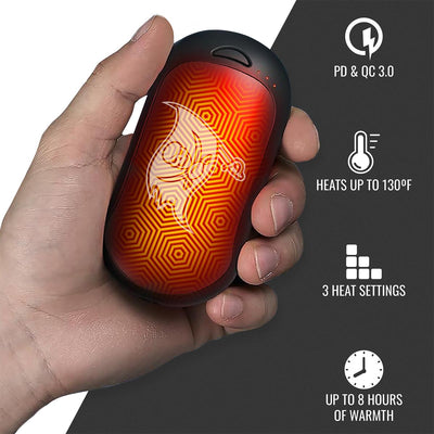 ActionHeat Tampa Bay Buccaneers Rechargeable Hand Warmer - Back