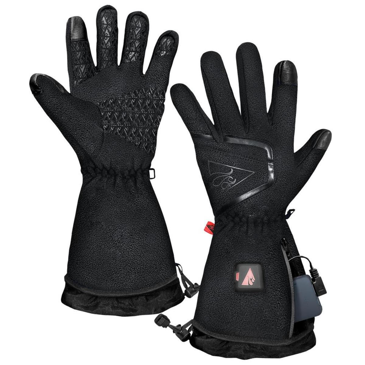 Open Box ActionHeat 5V Men's Slim Fit Fleece Heated Gloves - Back