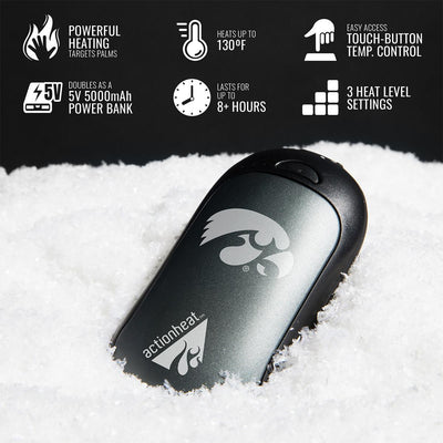 ActionHeat Iowa Hawkeyes Rechargeable Hand Warmer - Full Set