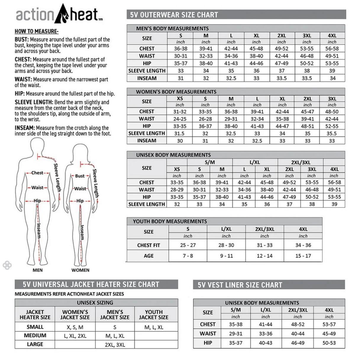 Open Box ActionHeat 5V Youth Battery Heated Puffer Jacket - Battery