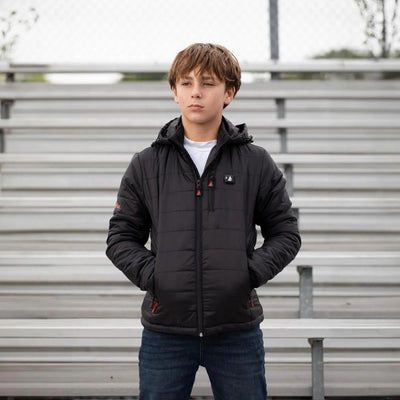 Open Box ActionHeat 5V Youth Battery Heated Puffer Jacket - Info