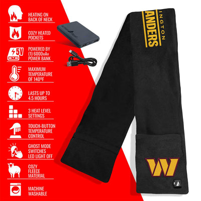 ActionHeat Washington Commanders 5V Battery Heated Scarf - Info