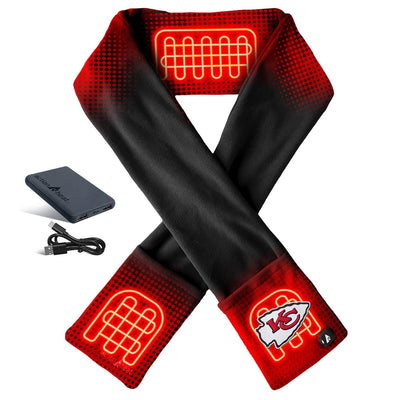 ActionHeat Kansas City Chiefs 5V Battery Heated Scarf - Front