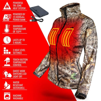 Open Box ActionHeat 5V Women's Battery Heated Hunting Jacket - Battery