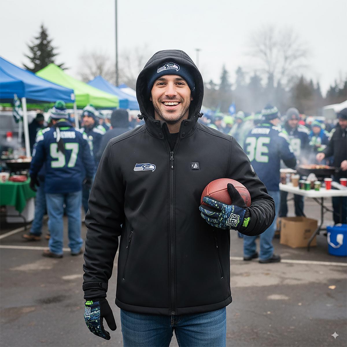 ActionHeat Seattle Seahawks 5V Men's Softshell Battery Heated Jacket - Info