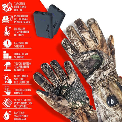 Open Box ActionHeat 5V Men's Battery Heated Hunting Featherweight Gloves - Info