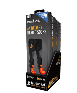 ActionHeat AA Wool Battery Heated Socks - XXL - 3pk PDQ - Front
