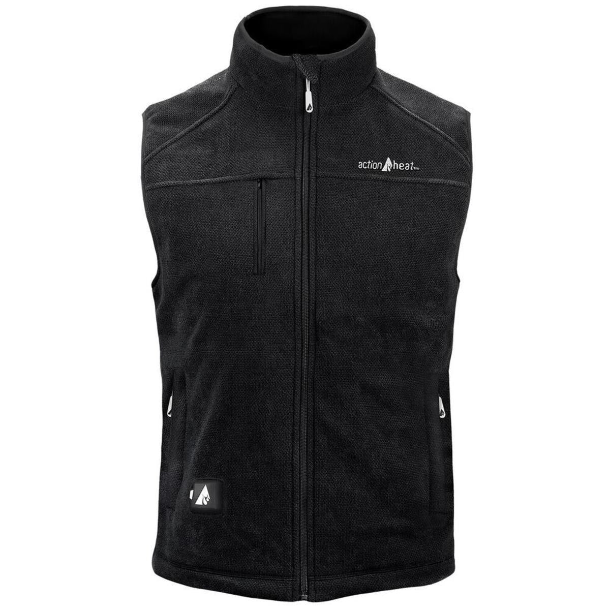 Open Box ActionHeat 5V Men's Performance Fleece Battery Heated Vest - Heated