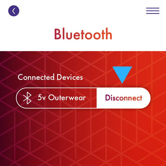 From the connection screen