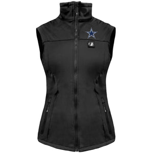 ActionHeat Dallas Cowboys 5V Women's Softshell Battery Heated Vest - Heated