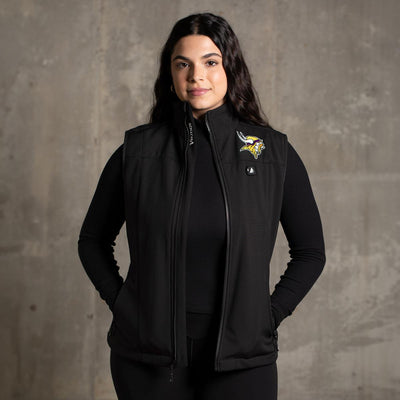 ActionHeat Minnesota Vikings 5V Women's Softshell Battery Heated Vest - Info