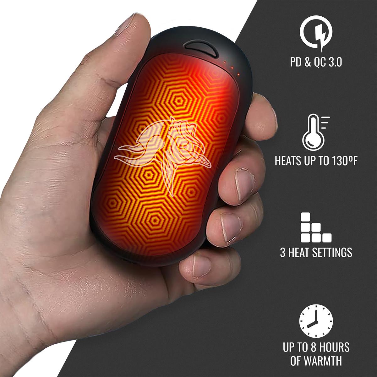 ActionHeat Minnesota Vikings Rechargeable Hand Warmer - Back