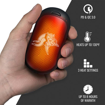 ActionHeat Minnesota Vikings Rechargeable Hand Warmer - Back