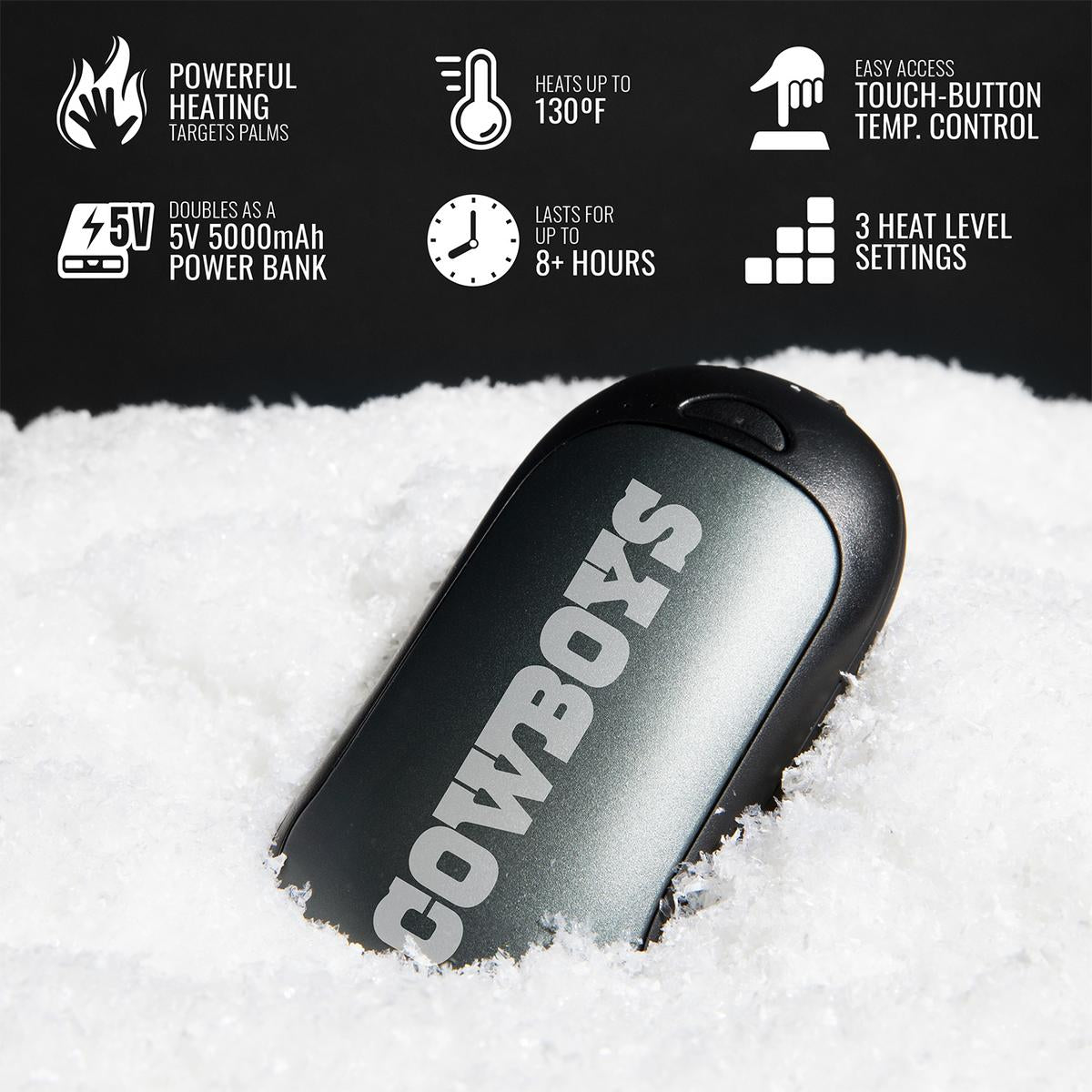 ActionHeat Dallas Cowboys Rechargeable Hand Warmer - Full Set