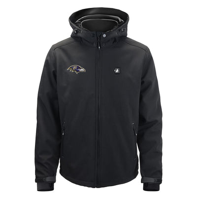 ActionHeat Baltimore Ravens 5V Men's Softshell Battery Heated Jacket - Heated