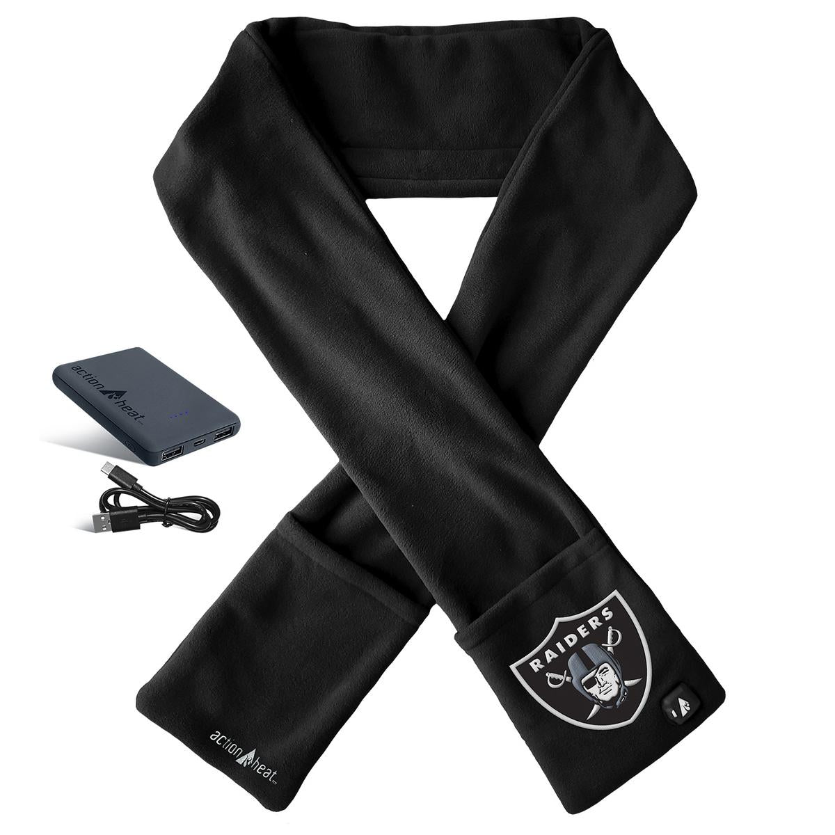 ActionHeat Las Vegas Raiders 5V Battery Heated Scarf - Heated