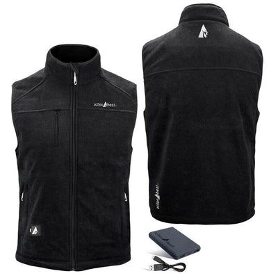 Open Box ActionHeat 5V Men's Performance Fleece Battery Heated Vest - Full Set