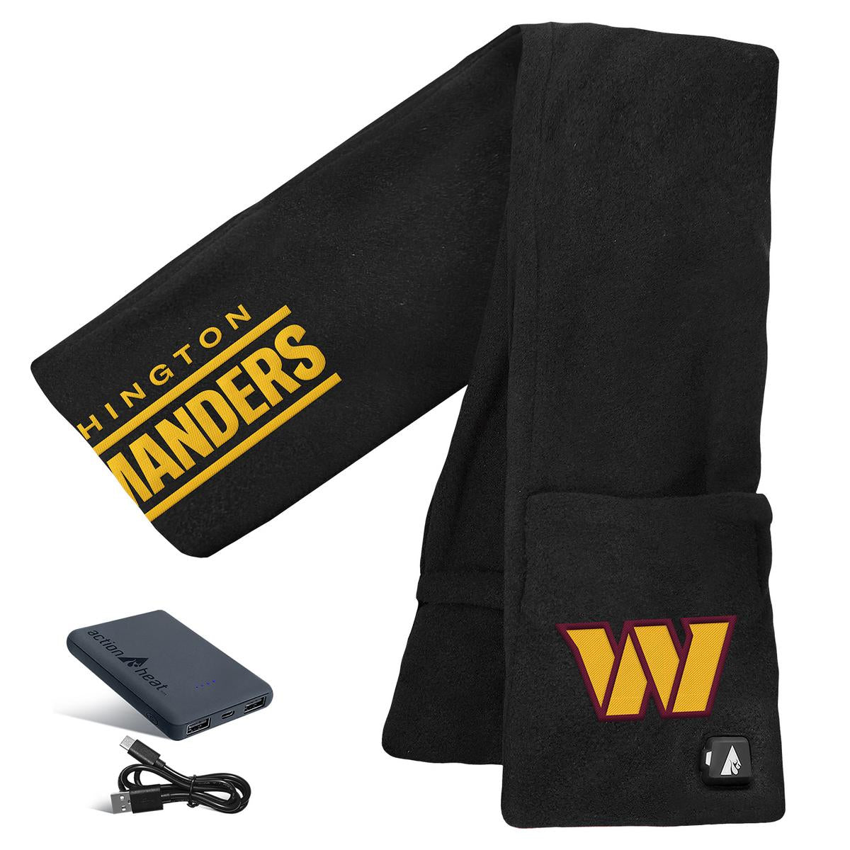 ActionHeat Washington Commanders 5V Battery Heated Scarf - Back