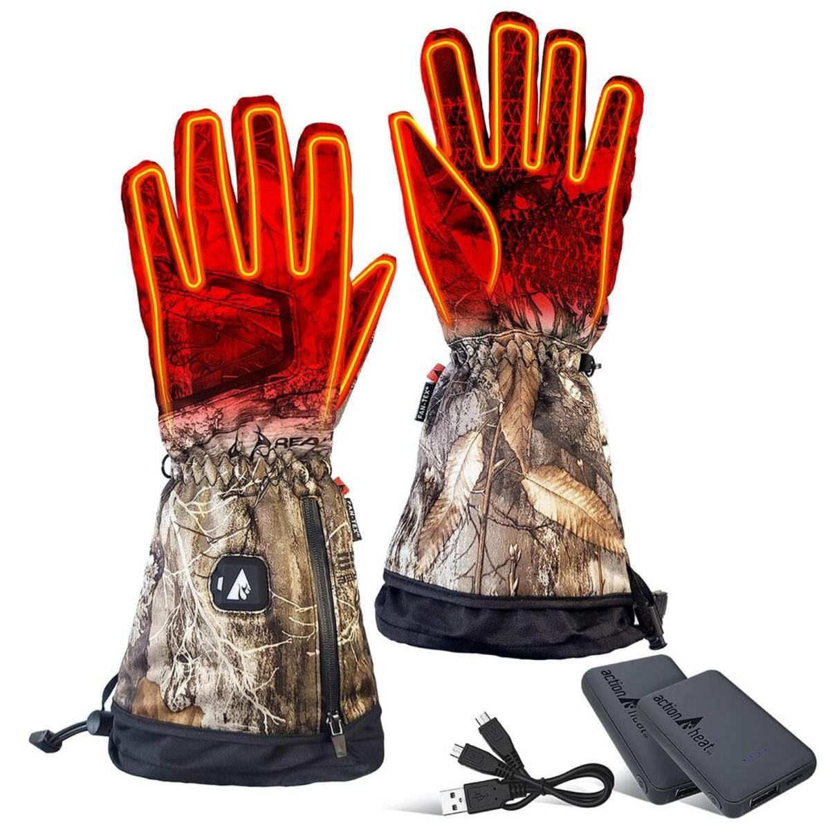 Open Box ActionHeat 5V Men's Battery Heated Hunting Featherweight Gloves - Battery