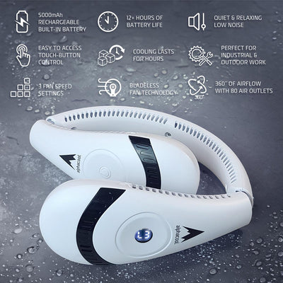 AlphaCool Bladeless Neck Fan - Full Set