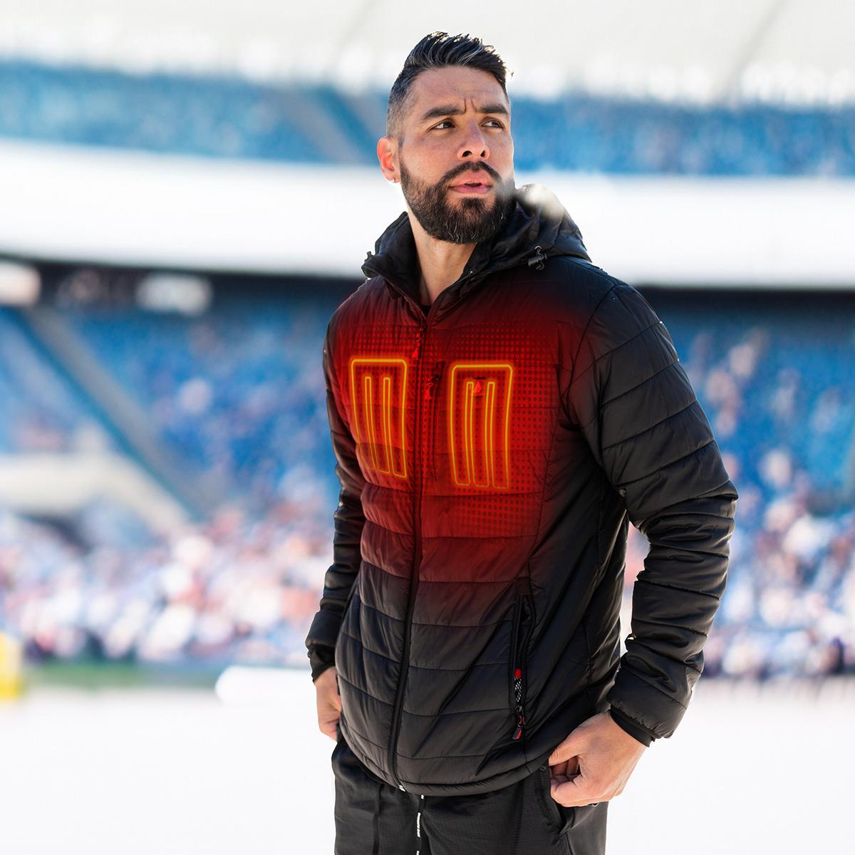 ActionHeat Detroit Lions 5V Men's Puffer Battery Heated Jacket - Info