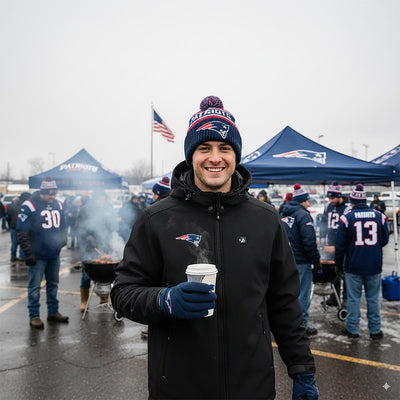 ActionHeat New England Patriots 5V Men's Softshell Battery Heated Jacket - Info