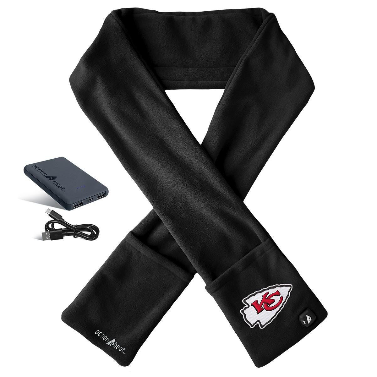 ActionHeat Kansas City Chiefs 5V Battery Heated Scarf - Heated