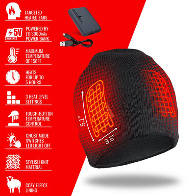 ActionHeat 5V Battery Heated Knit Hat - Battery