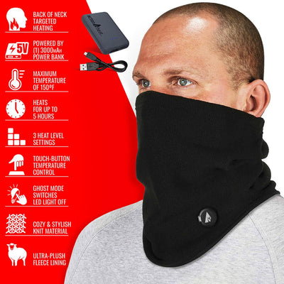 ActionHeat 5V Battery Heated Fleece Gaiter - Full Set