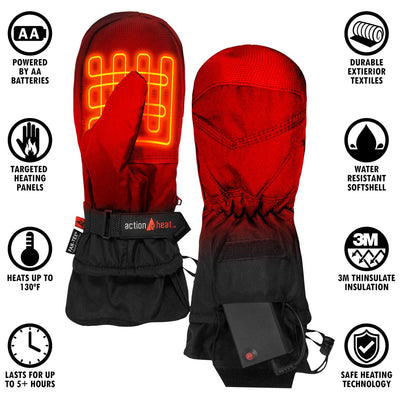 ActionHeat AA Battery Heated Mittens - Info